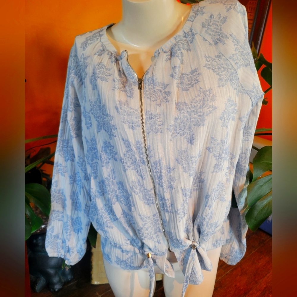 Endless Rose Blue Floral Jacket